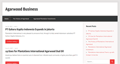 Desktop Screenshot of agarwoodbusiness.com